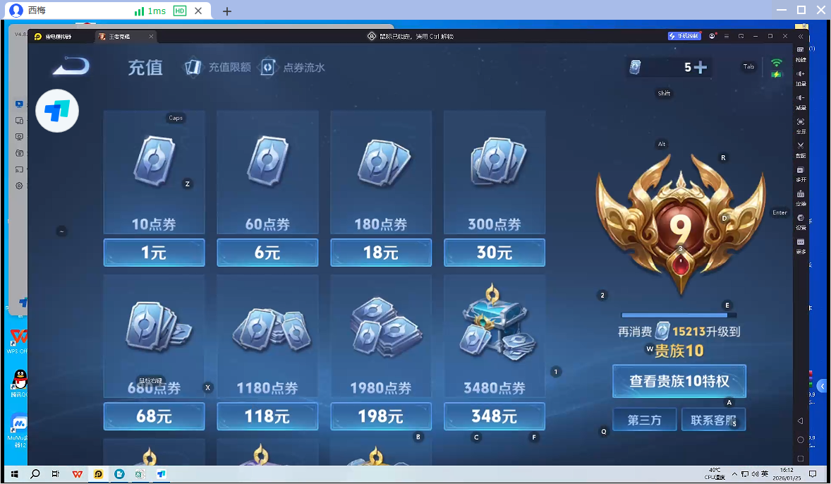 WZQM495023王者荣耀账号详情图10