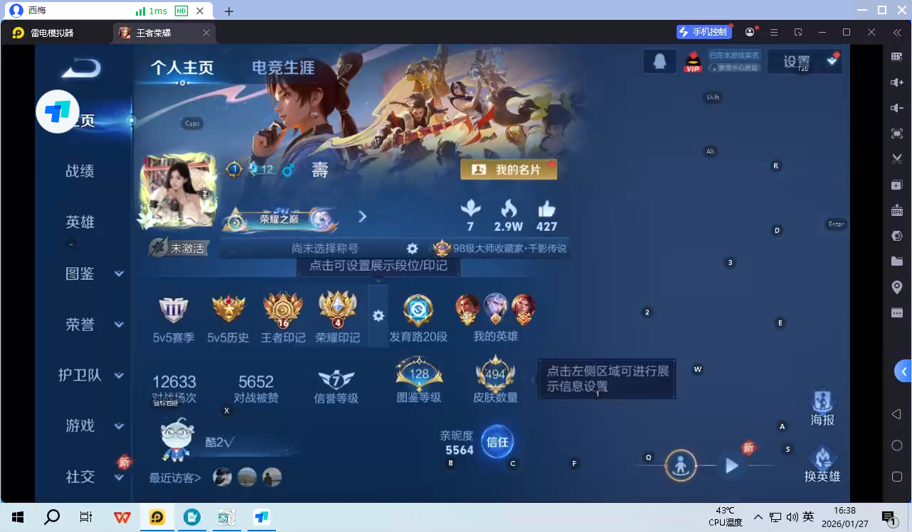 WZQM493653王者荣耀账号详情图8