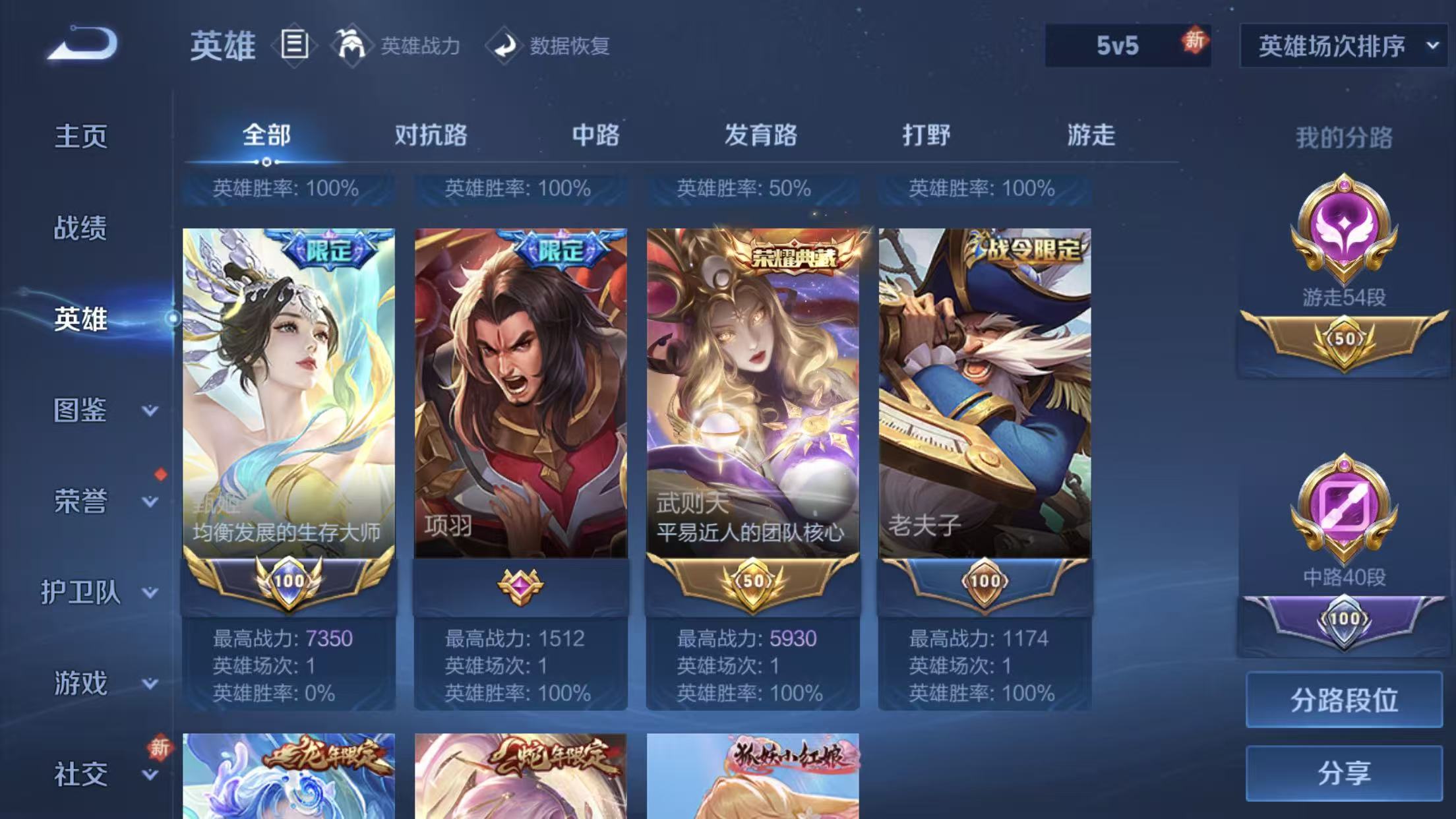 WZQM499242王者荣耀账号详情图5