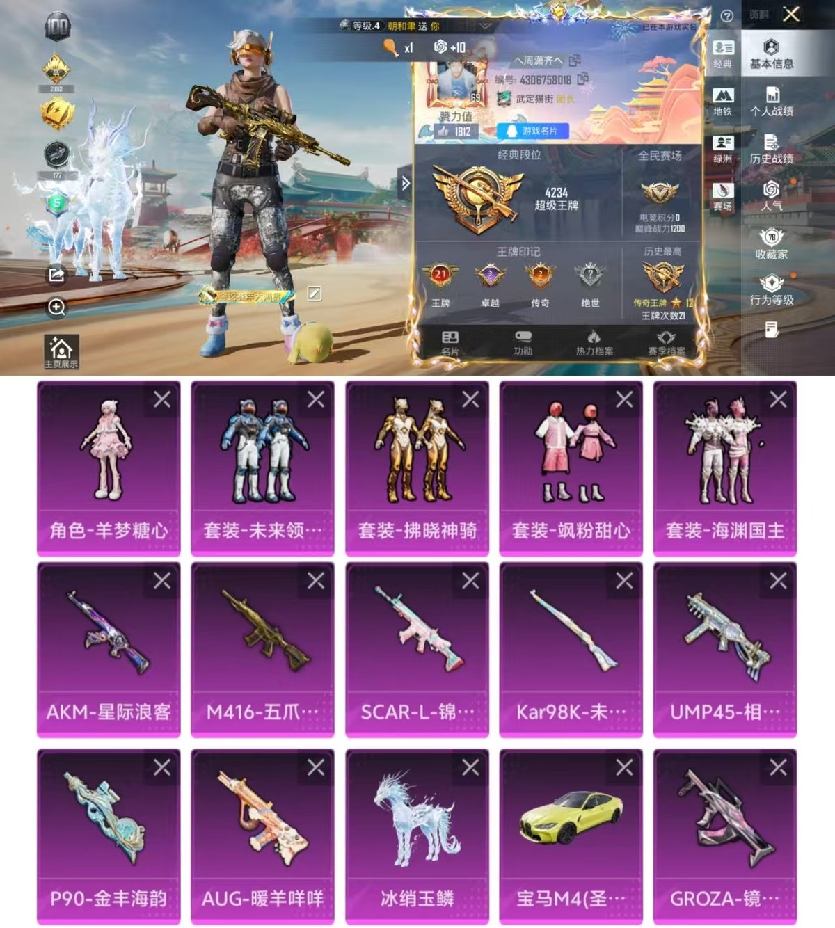 HPCMW450912和平精英账号详情图3