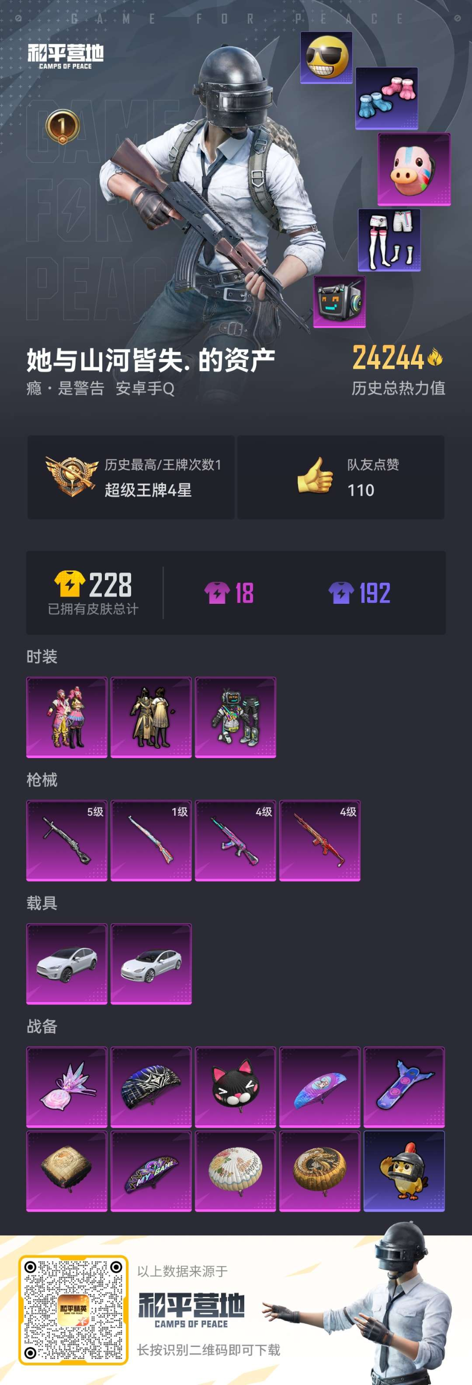 HPQM470640和平精英账号详情图3