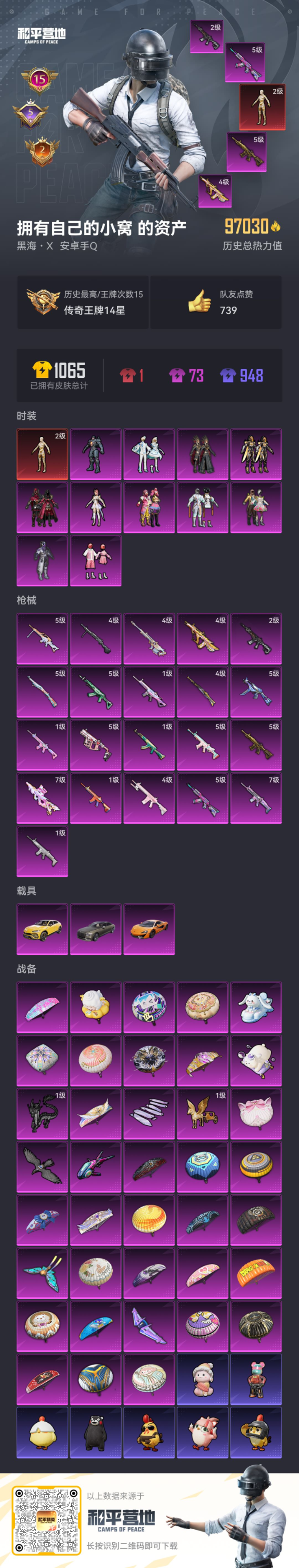 HPQM470666和平精英账号详情图5