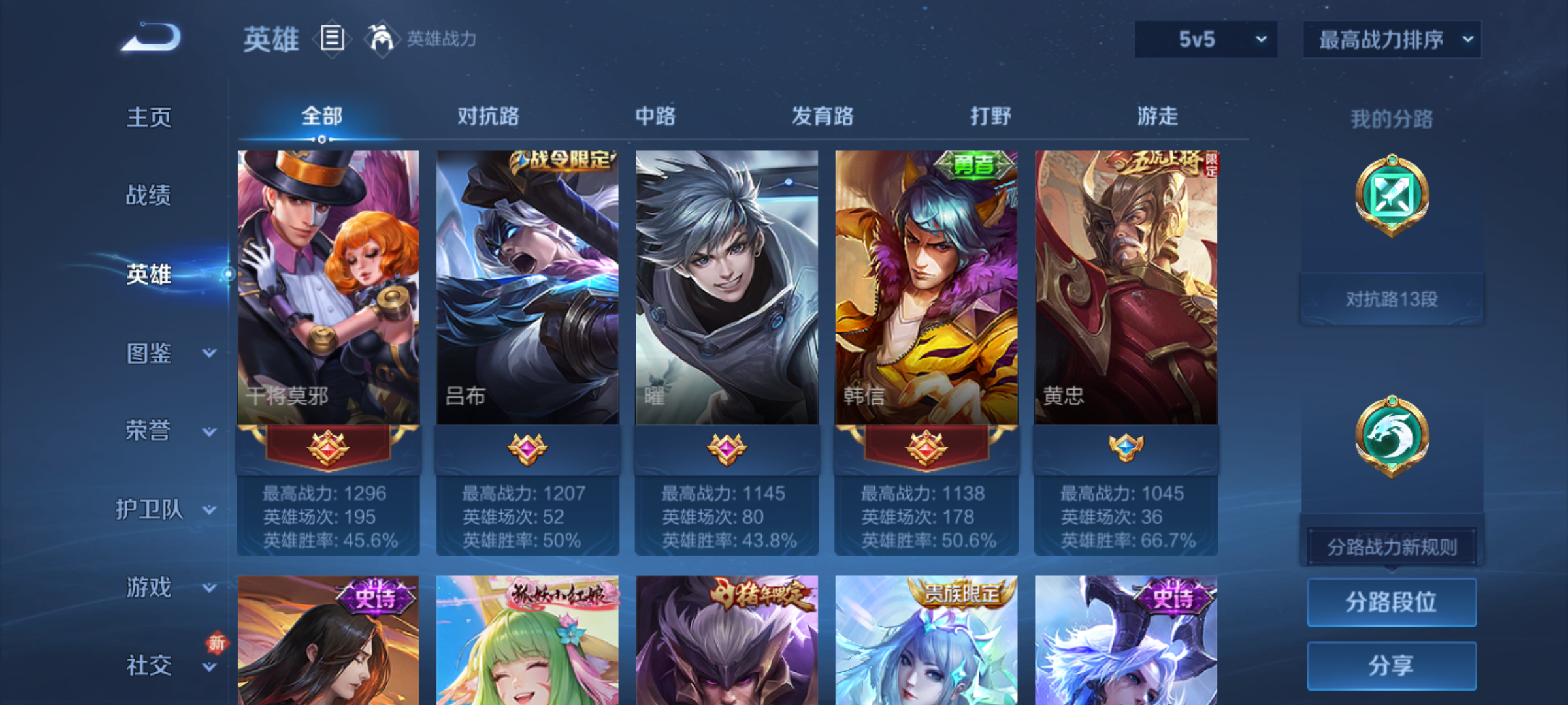 WZCMW4159030王者荣耀账号详情图6