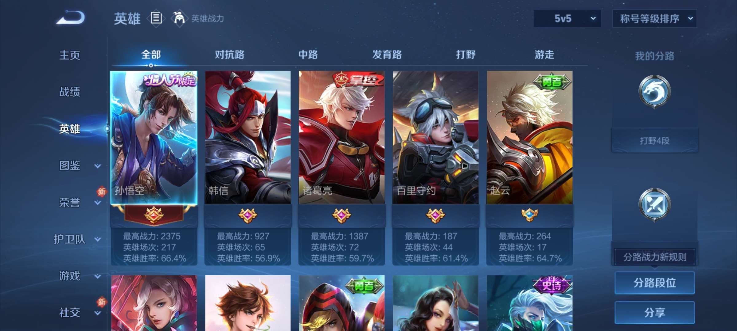 WZCMW4144909王者荣耀账号详情图6