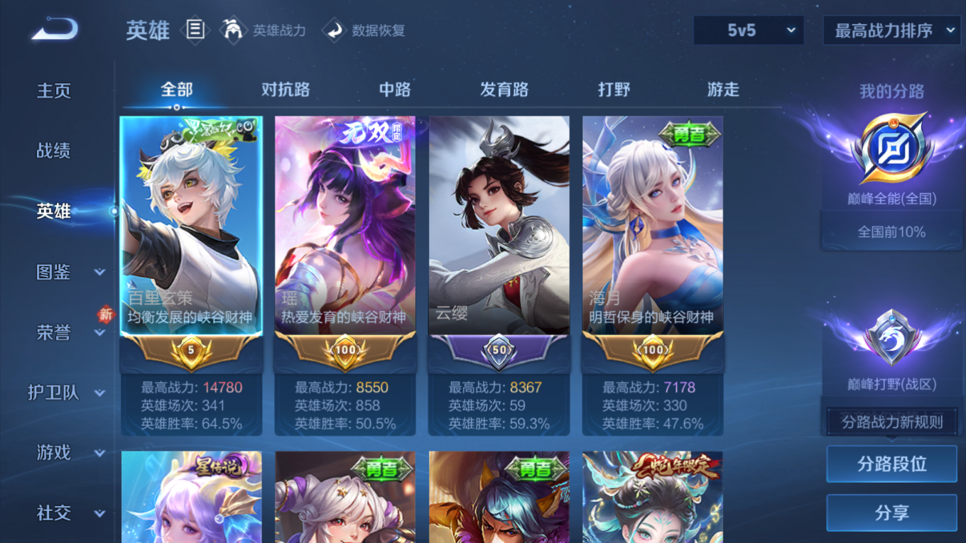 WZQM4135331王者荣耀账号详情图6