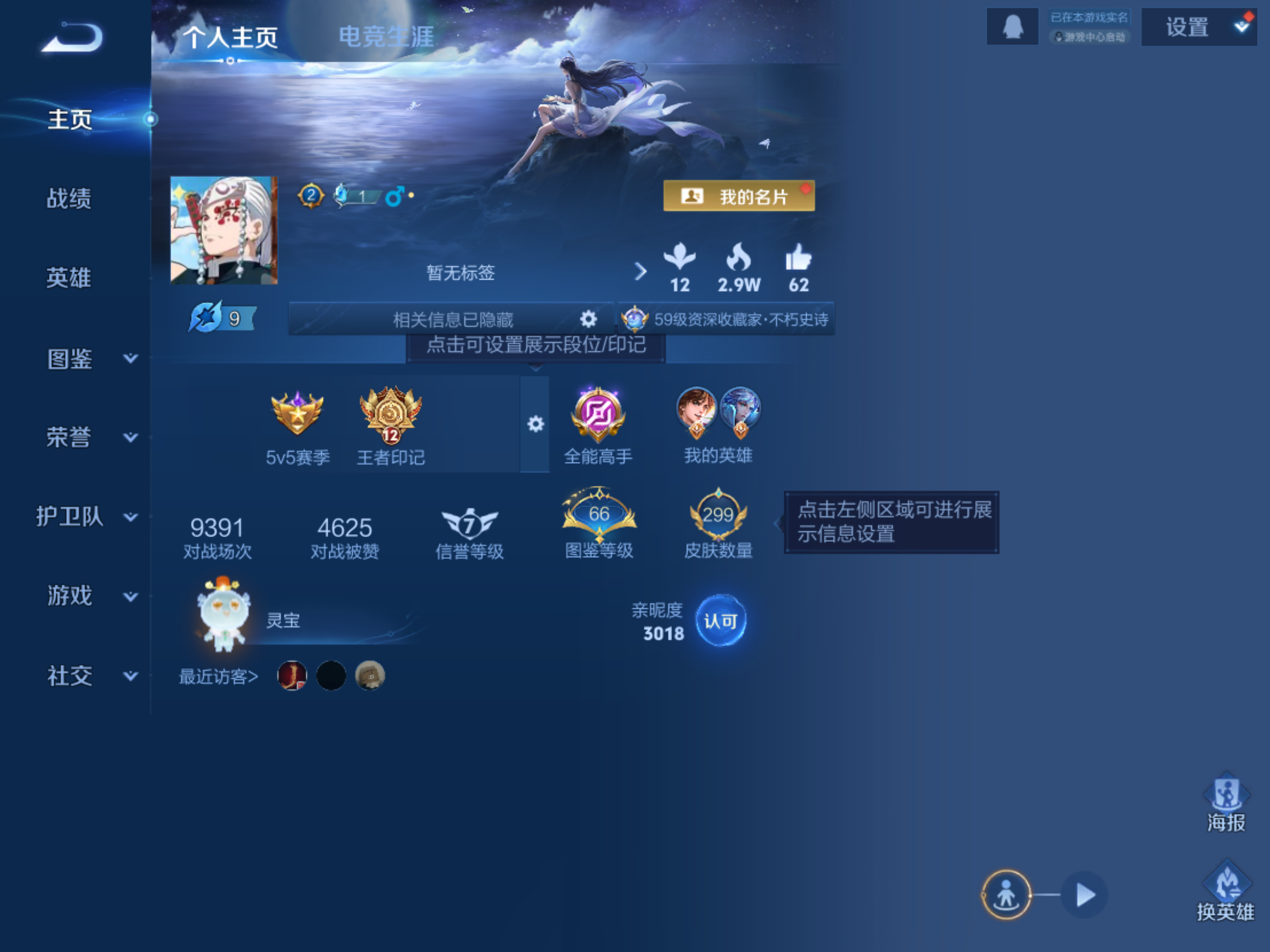 WZQM4138067王者荣耀账号详情图3