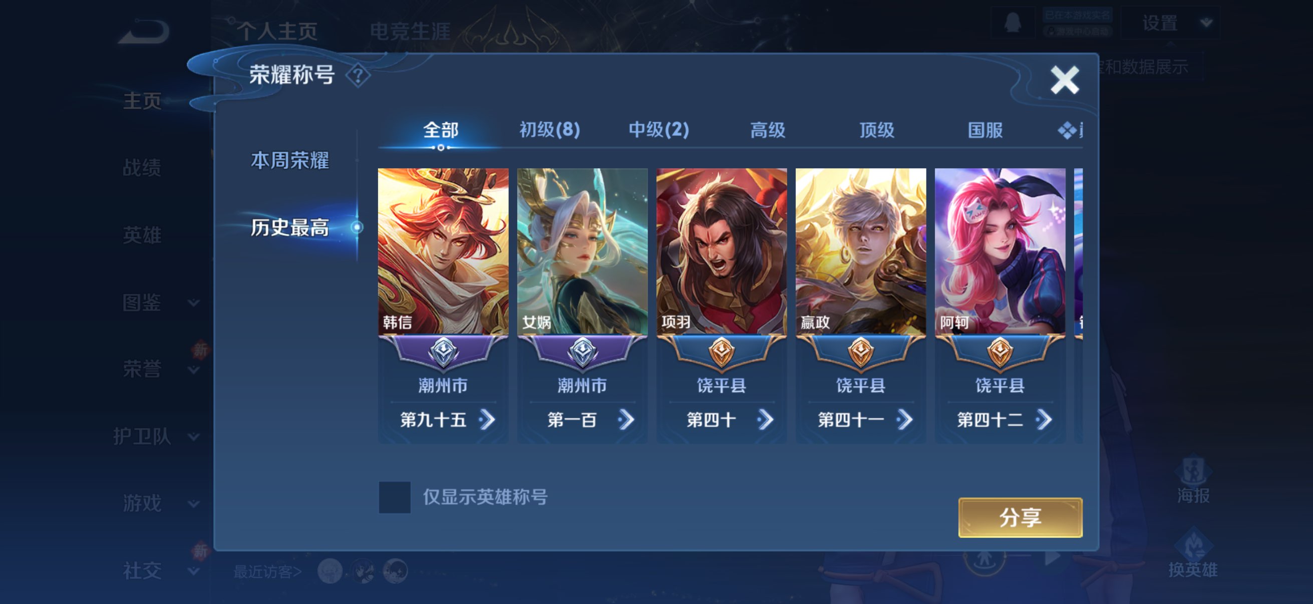 WZCMW4150000王者荣耀账号详情图3