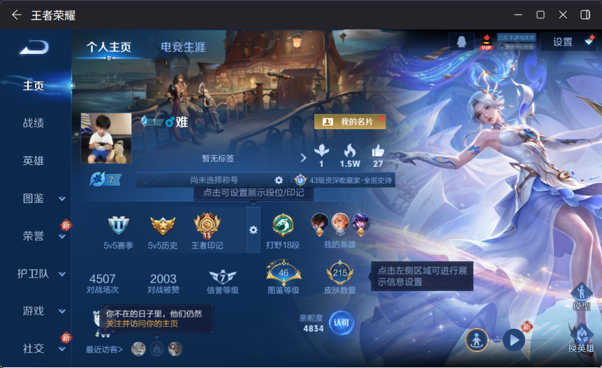 WZQM4150120王者荣耀账号详情图3