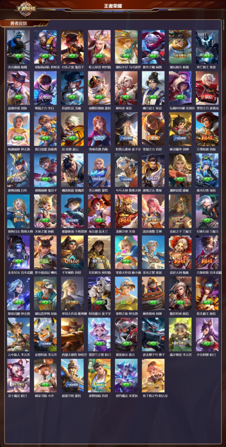 WZQM4152315王者荣耀账号详情图6 WZQM4152315王者荣耀账号详情图6