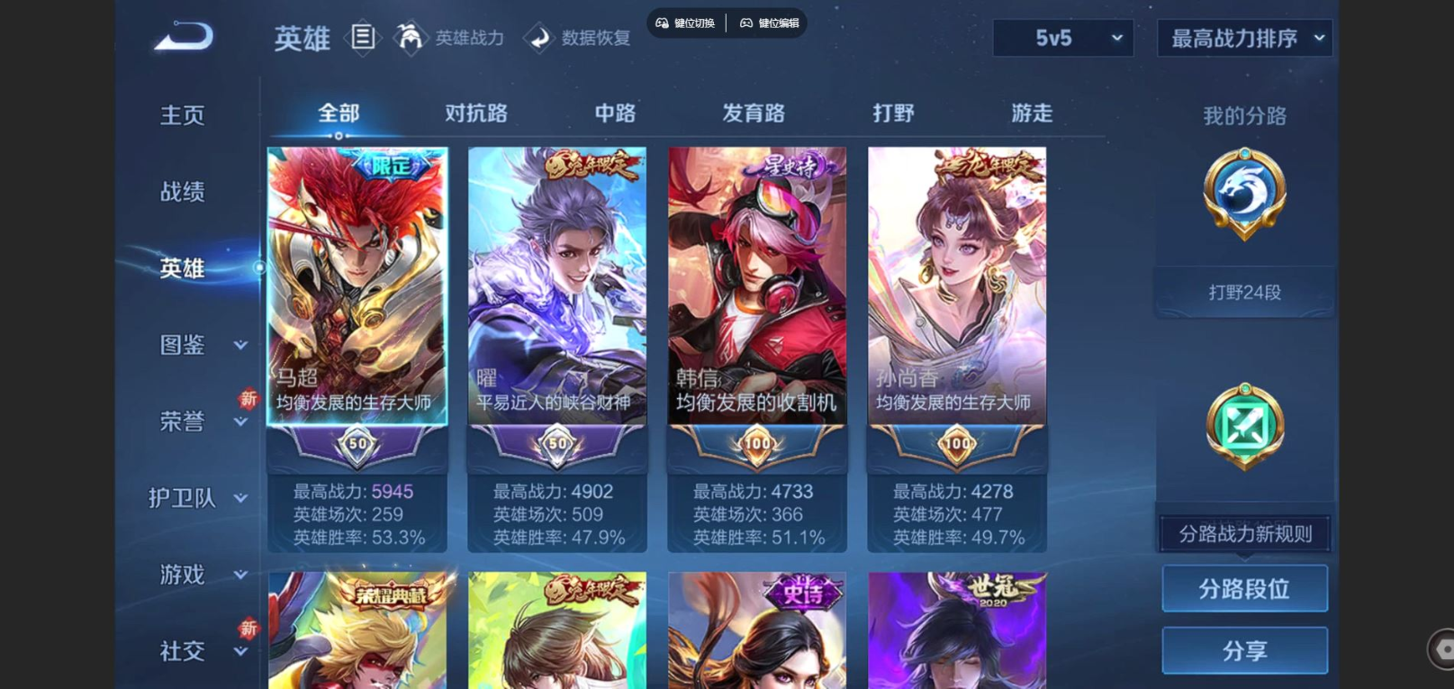 WZCMW4154237王者荣耀账号详情图4