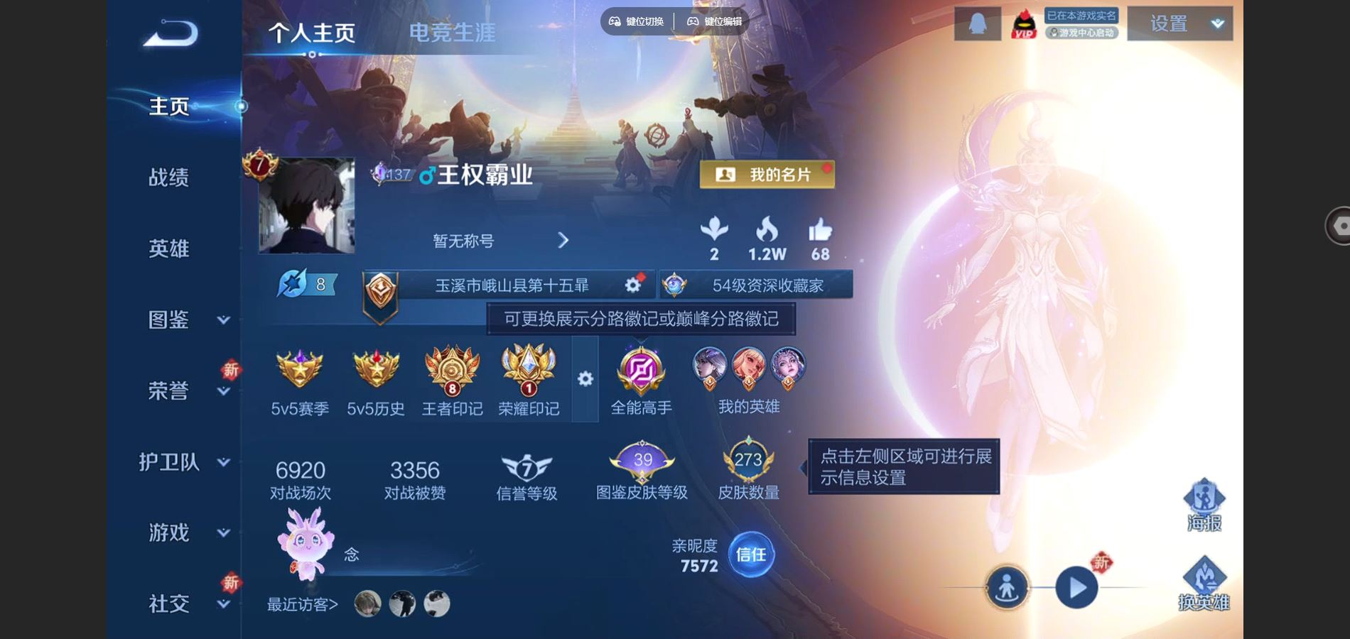 WZCMW4156324王者荣耀账号详情图2