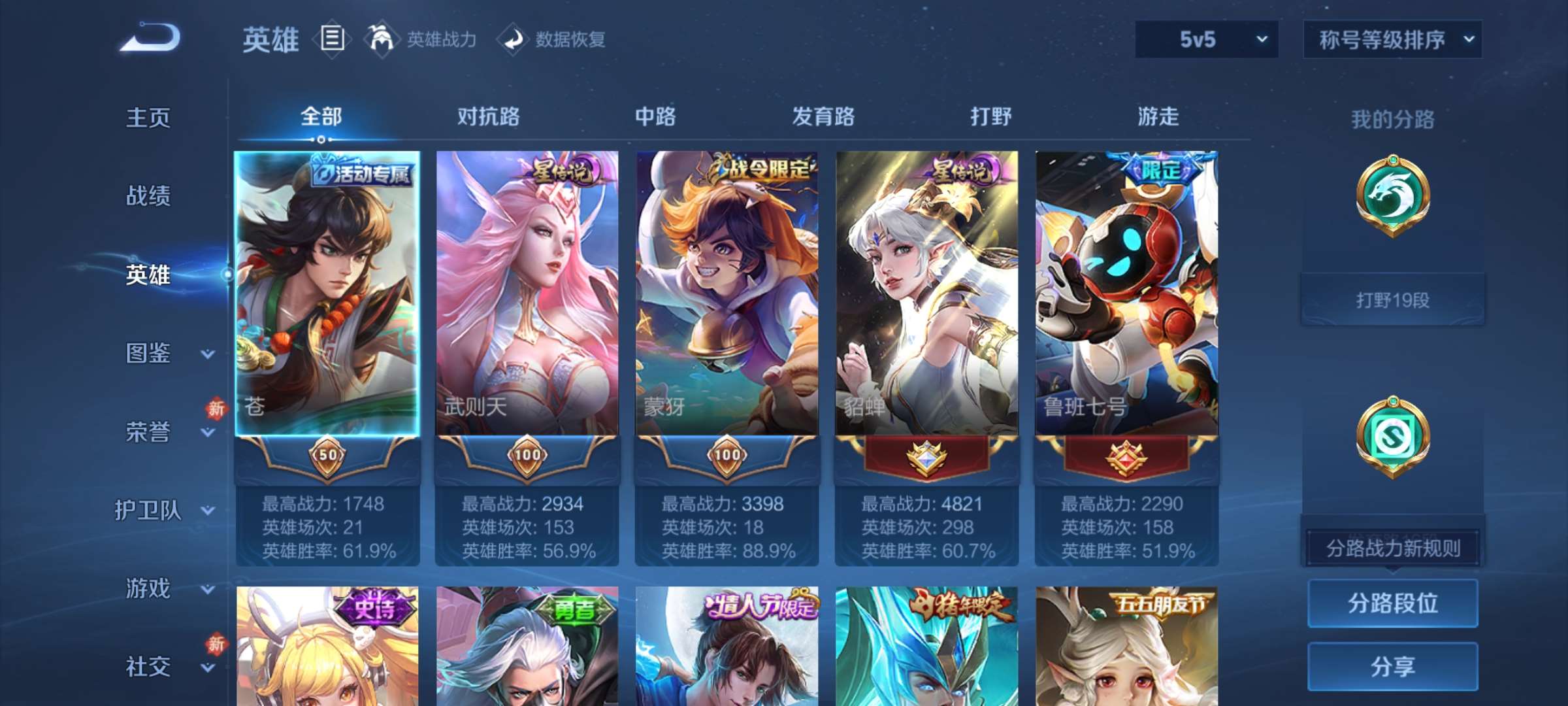 WZCMW4157955王者荣耀账号详情图3