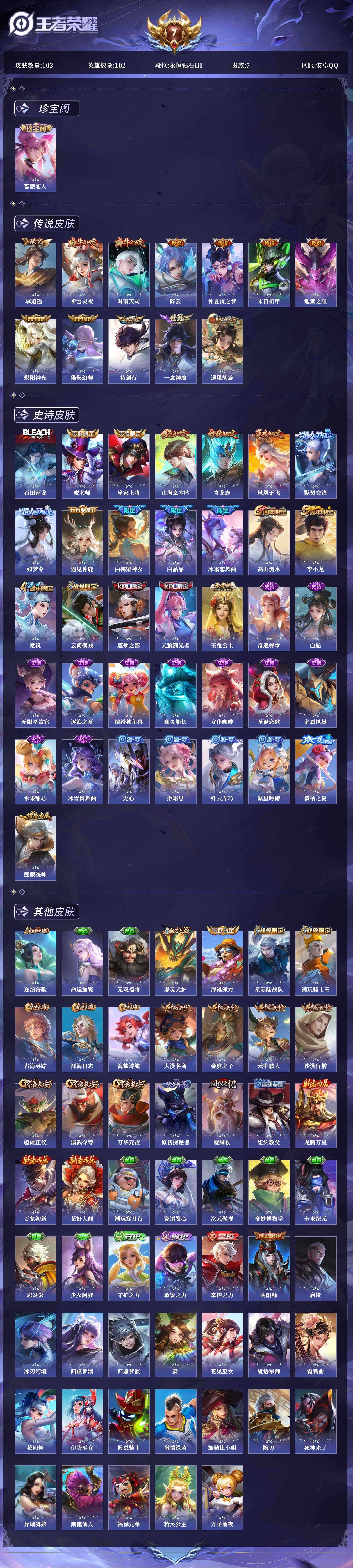 WZCMW4158003王者荣耀账号详情图2