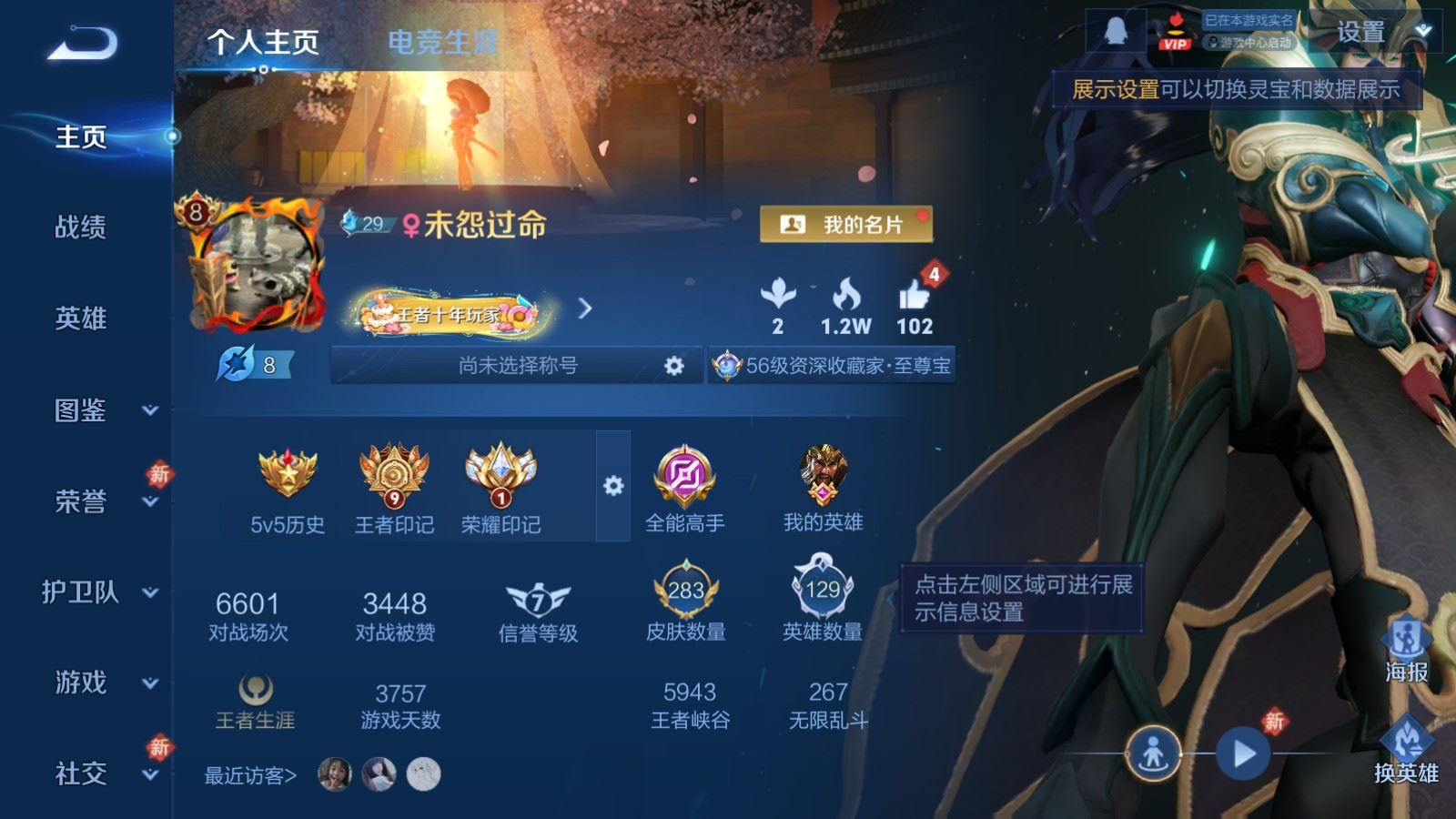 WZQM4159007王者荣耀账号详情图4 WZQM4159007王者荣耀账号详情图4