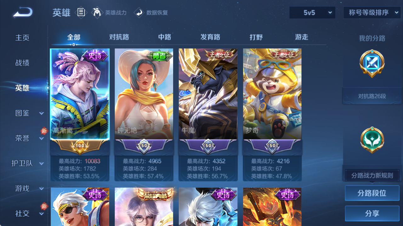 WZCMW4162641王者荣耀账号详情图3