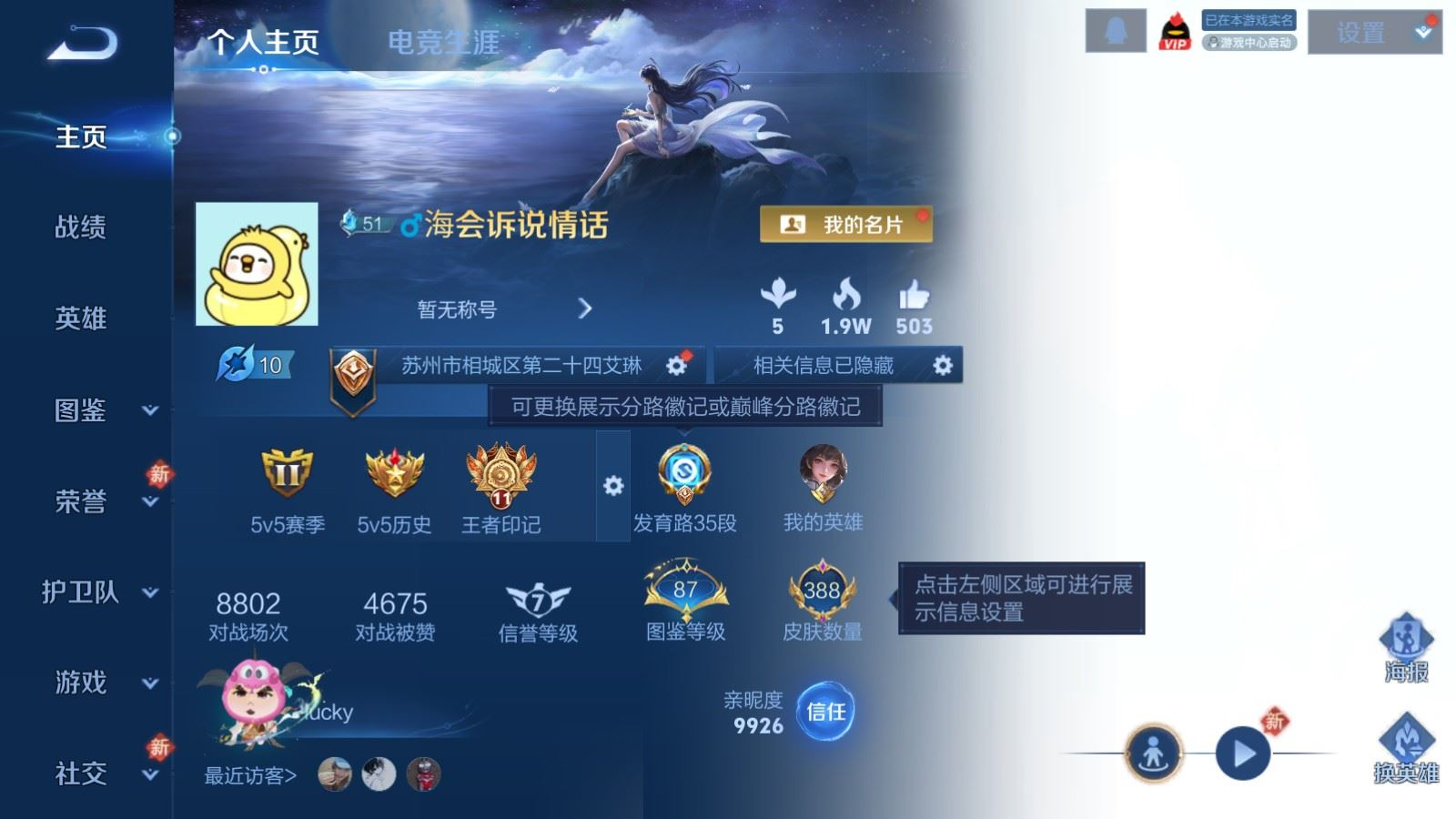 WZQM4163216王者荣耀账号详情图3