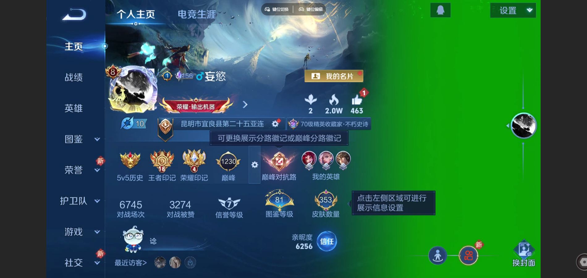 WZCMW4164858王者荣耀账号详情图2