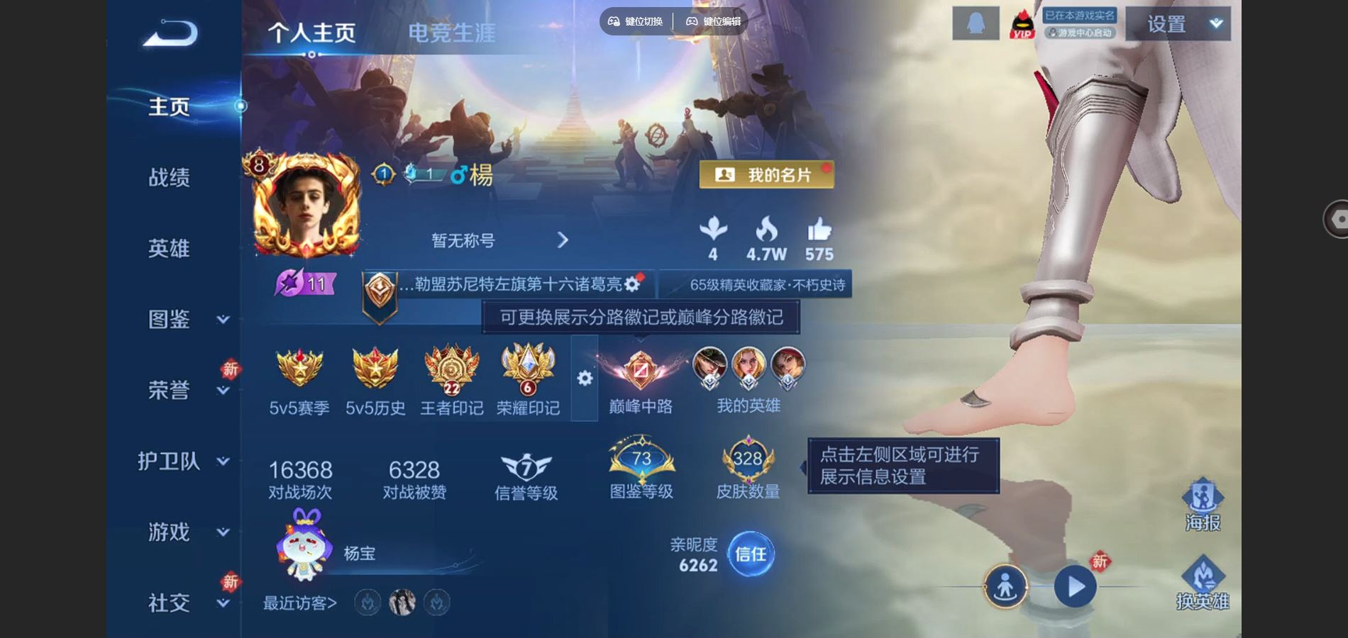 WZQM4168763王者荣耀账号详情图4