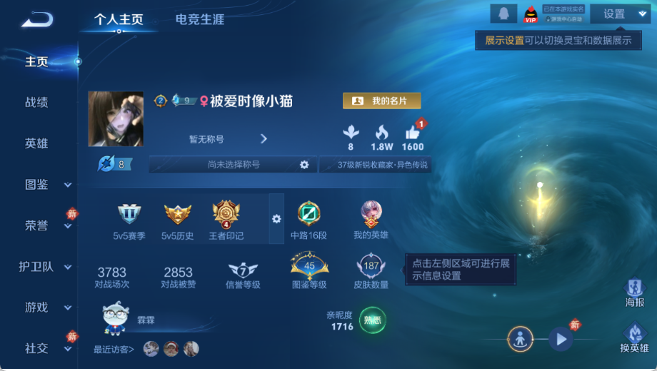 WZQM4169391王者荣耀账号详情图3