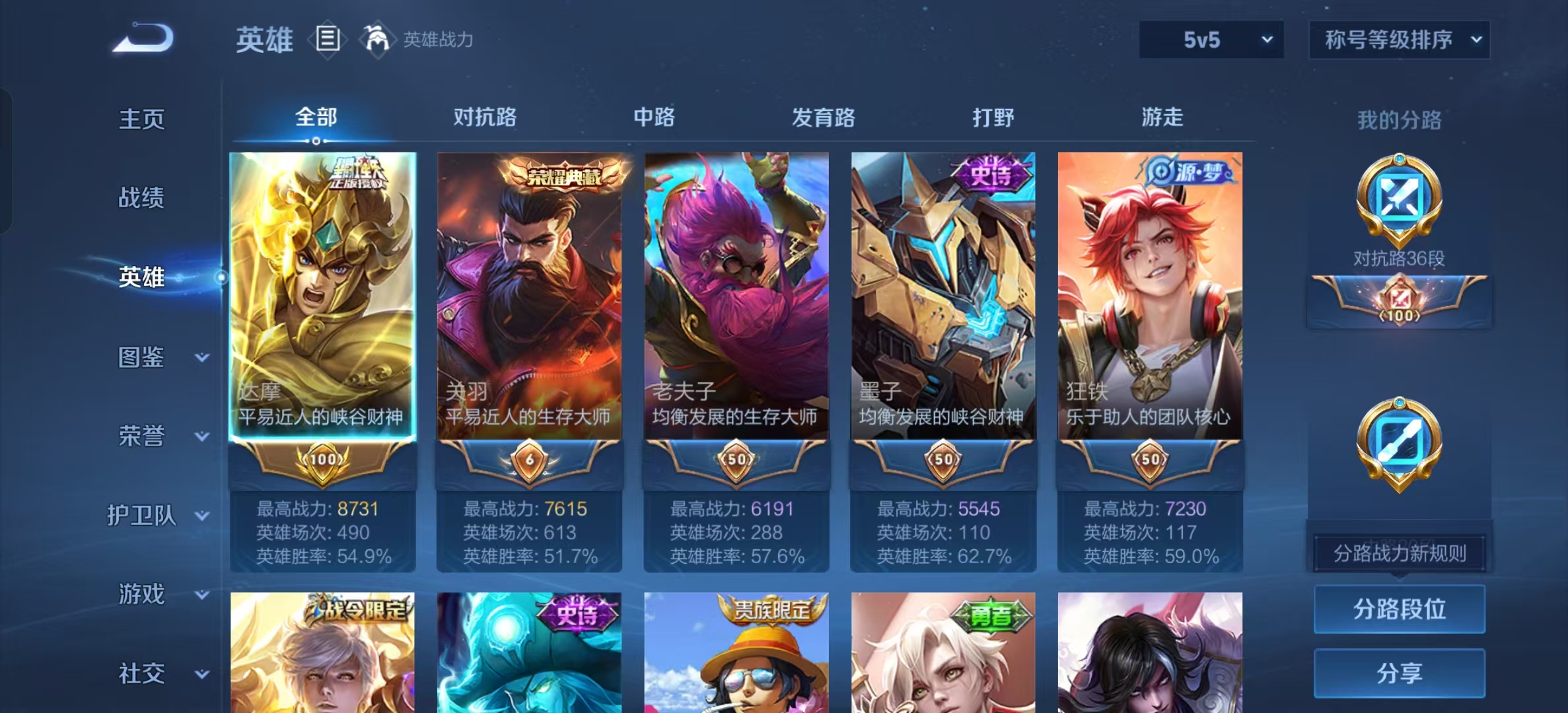 WZLX4222581王者荣耀账号详情图3 WZLX4222581王者荣耀账号详情图3