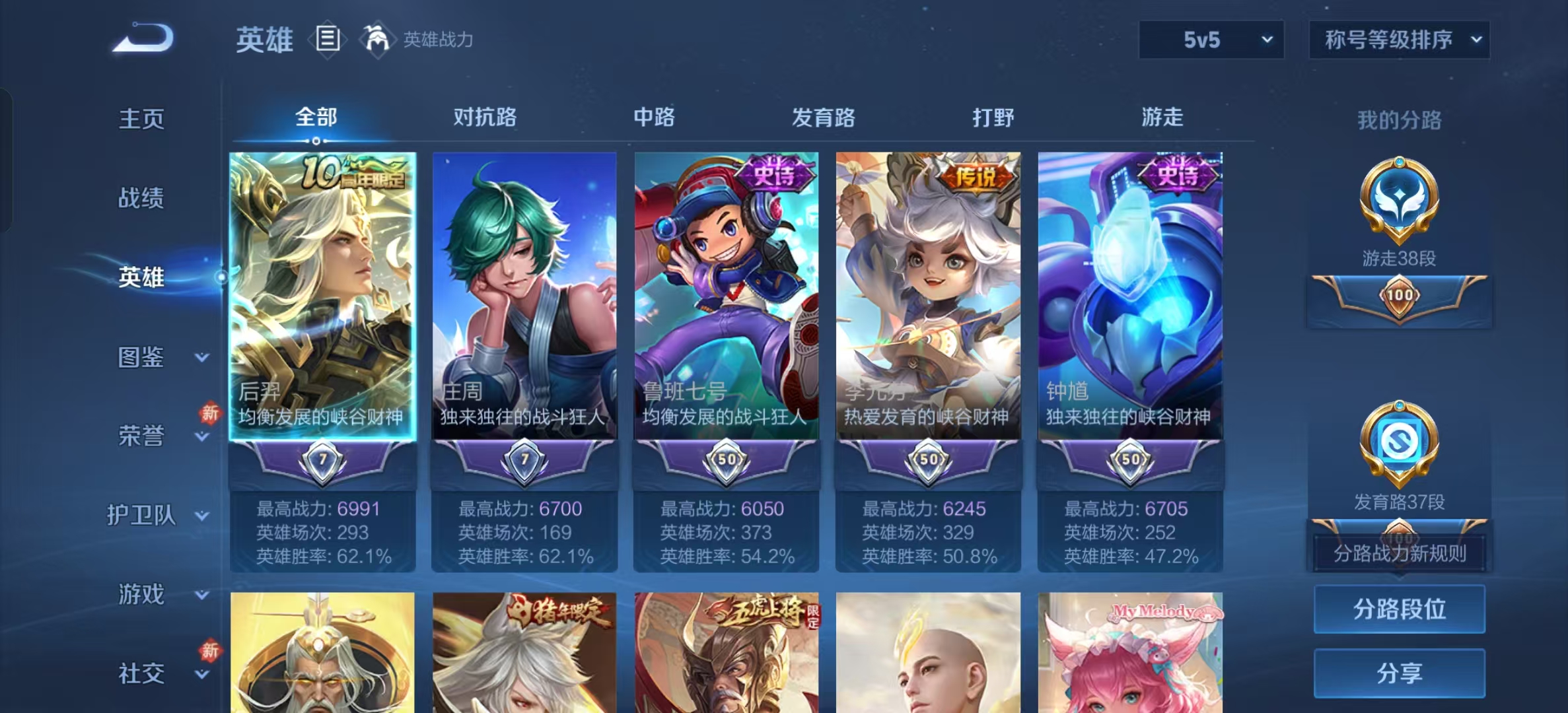 WZLX4222661王者荣耀账号详情图19