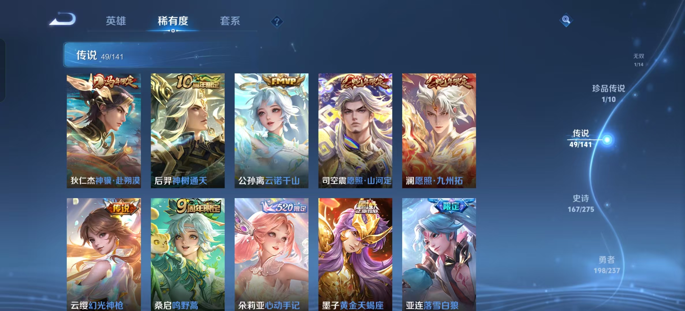 WZLX4222887王者荣耀账号详情图3