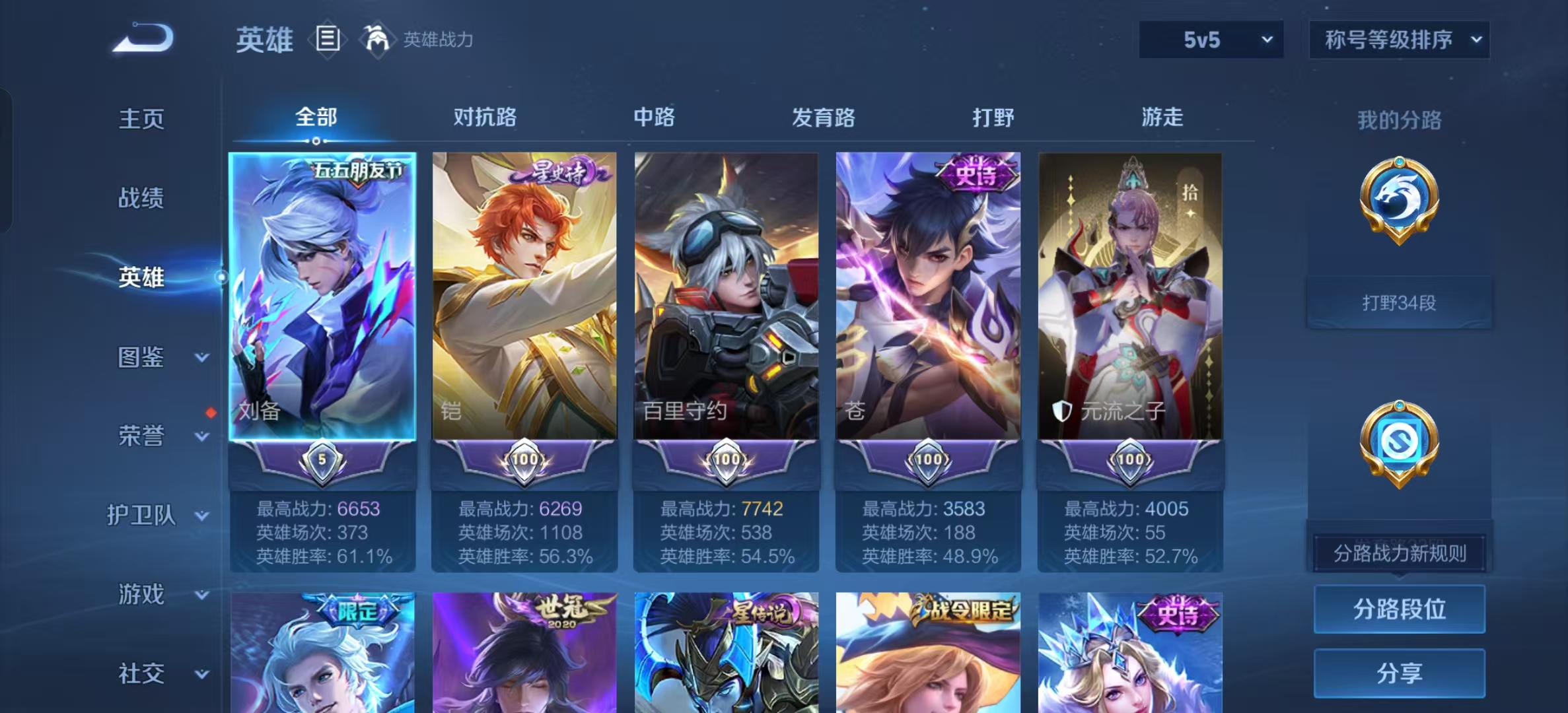 WZLX4222890王者荣耀账号详情图4