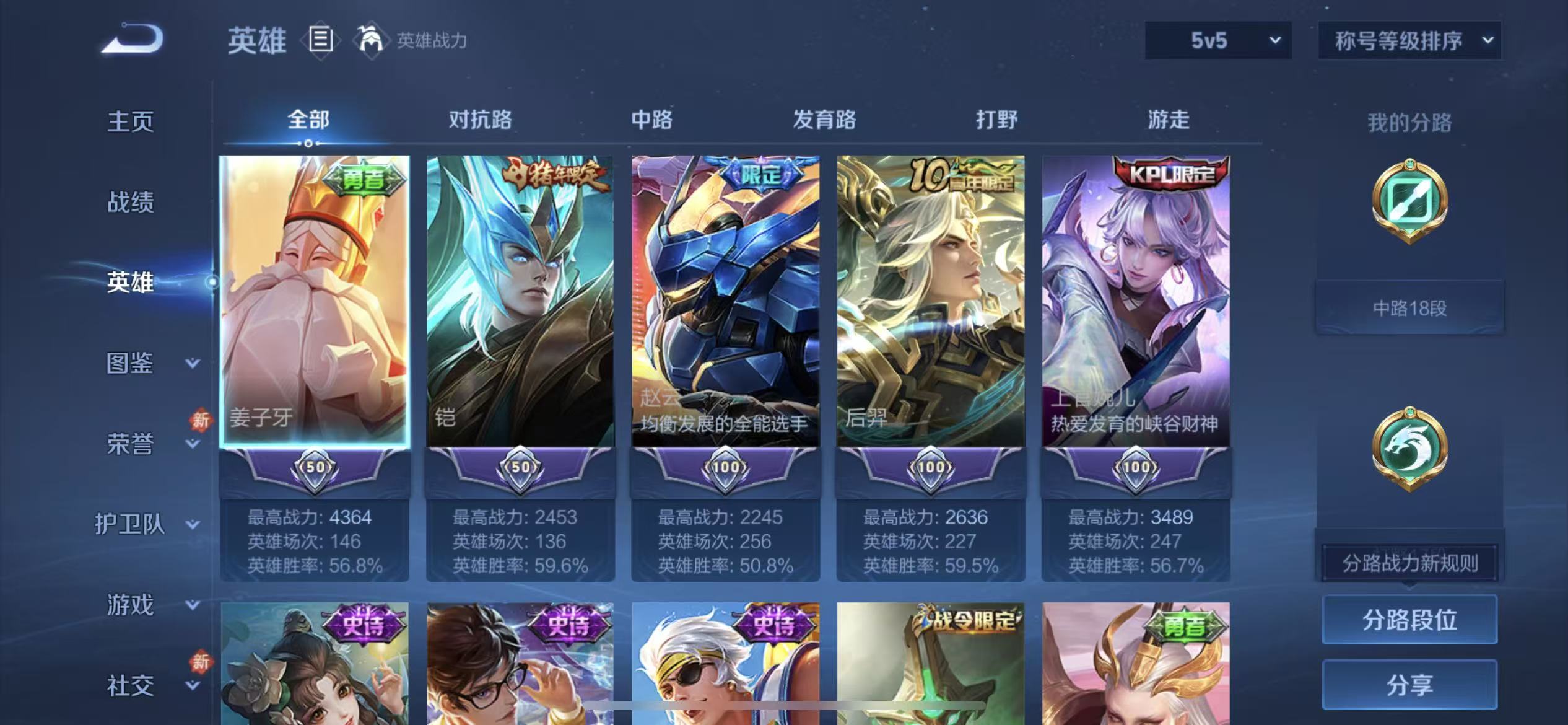 WZLX4223267王者荣耀账号详情图3