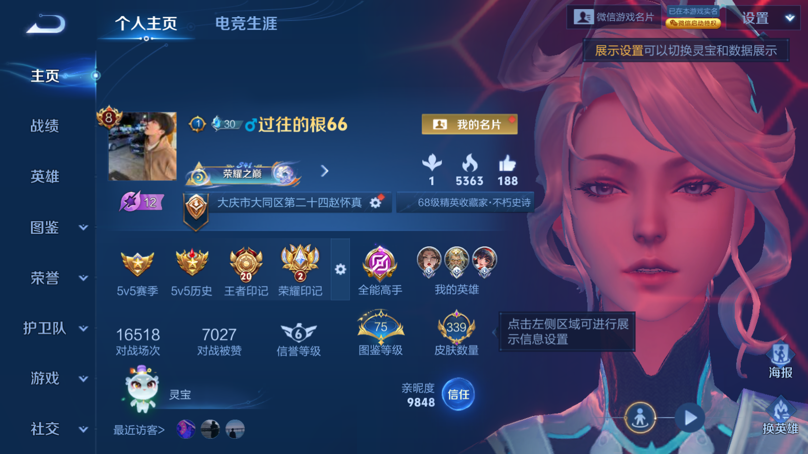 WZQM4198542王者荣耀账号详情图3 WZQM4198542王者荣耀账号详情图3