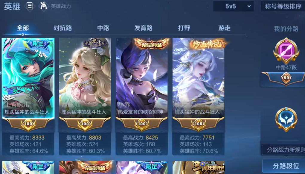 WZQM4212290王者荣耀账号详情图7