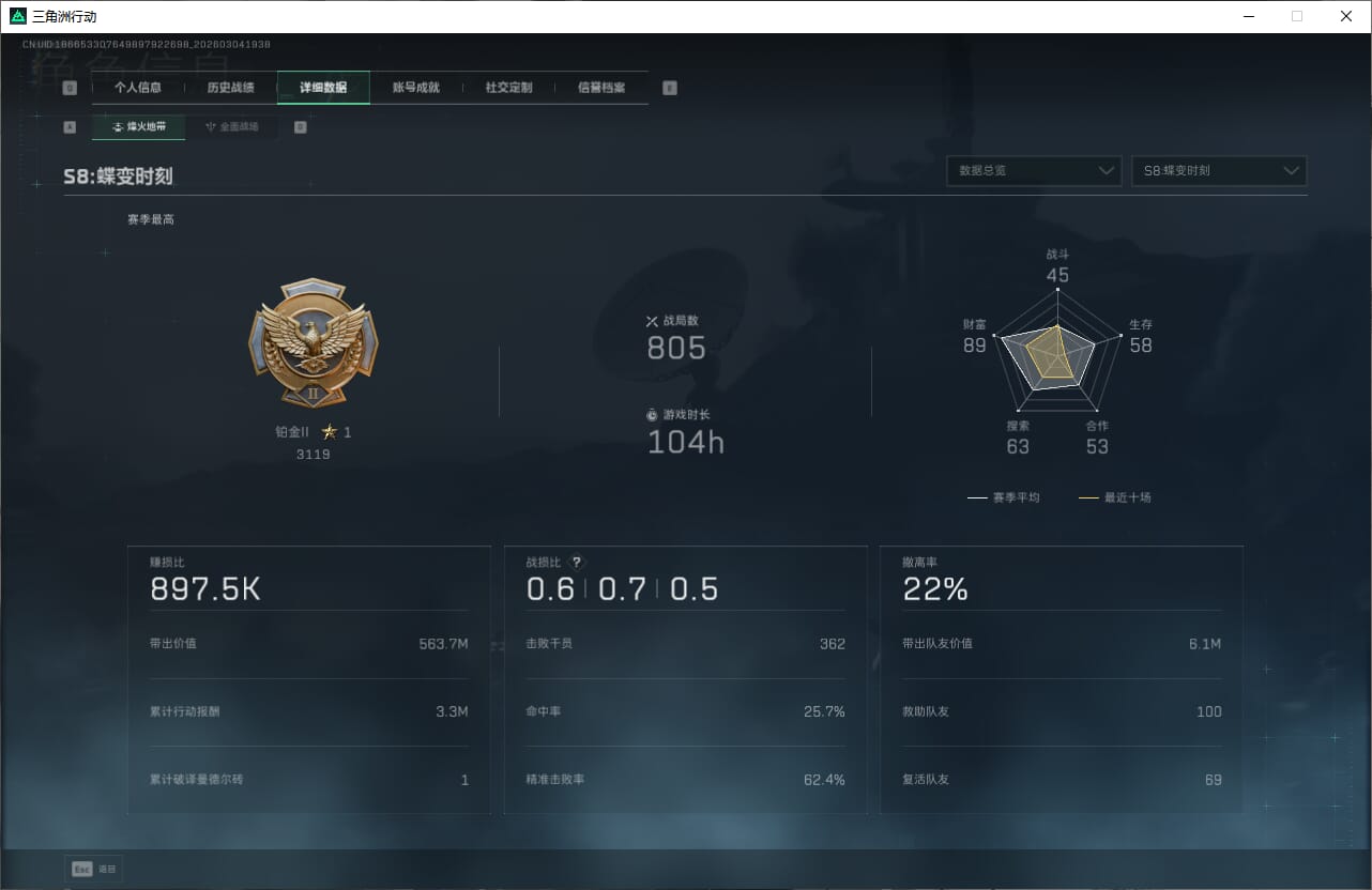 SJZQM459825三角洲行动账号详情图6