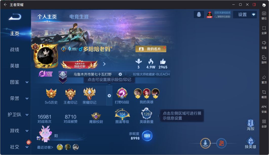 WZQM4203648王者荣耀账号详情图3