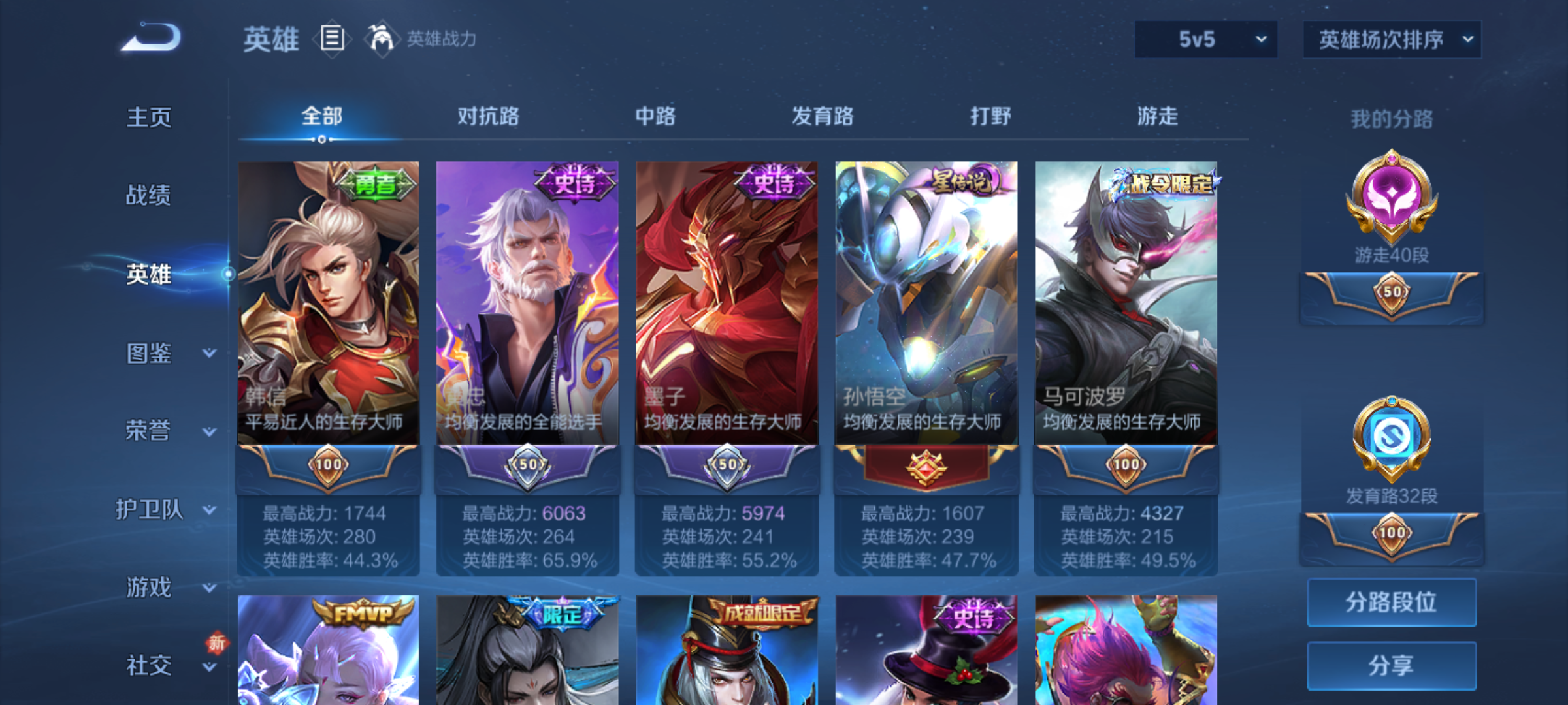 WZQM4207005王者荣耀账号详情图5