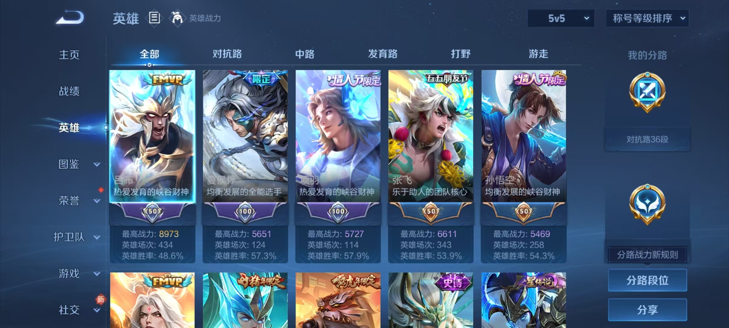 WZQM4207287王者荣耀账号详情图3