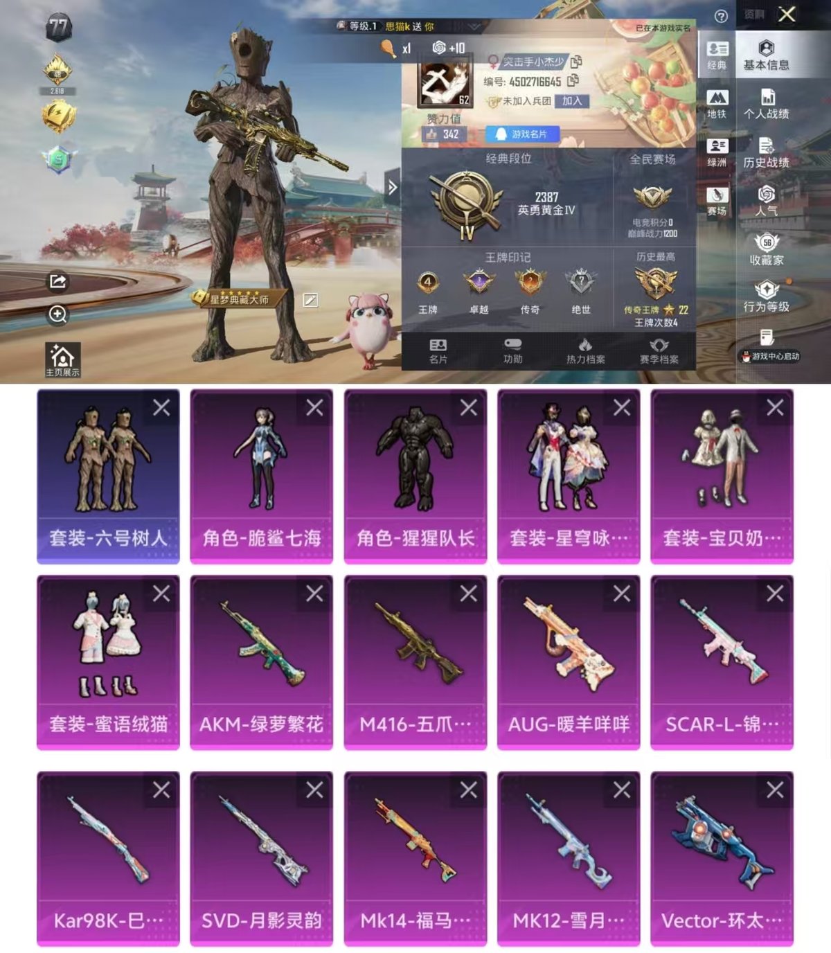 HPQM4114036和平精英账号详情图4