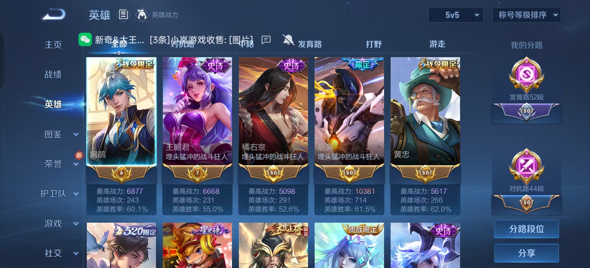 WZLX4224188王者荣耀账号详情图9