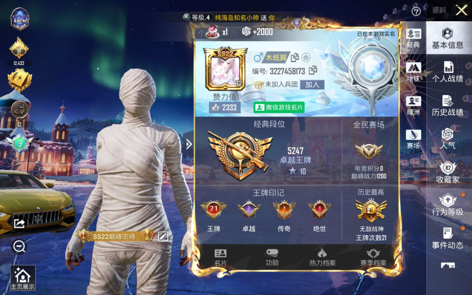 HPQM4114913和平精英账号详情图4