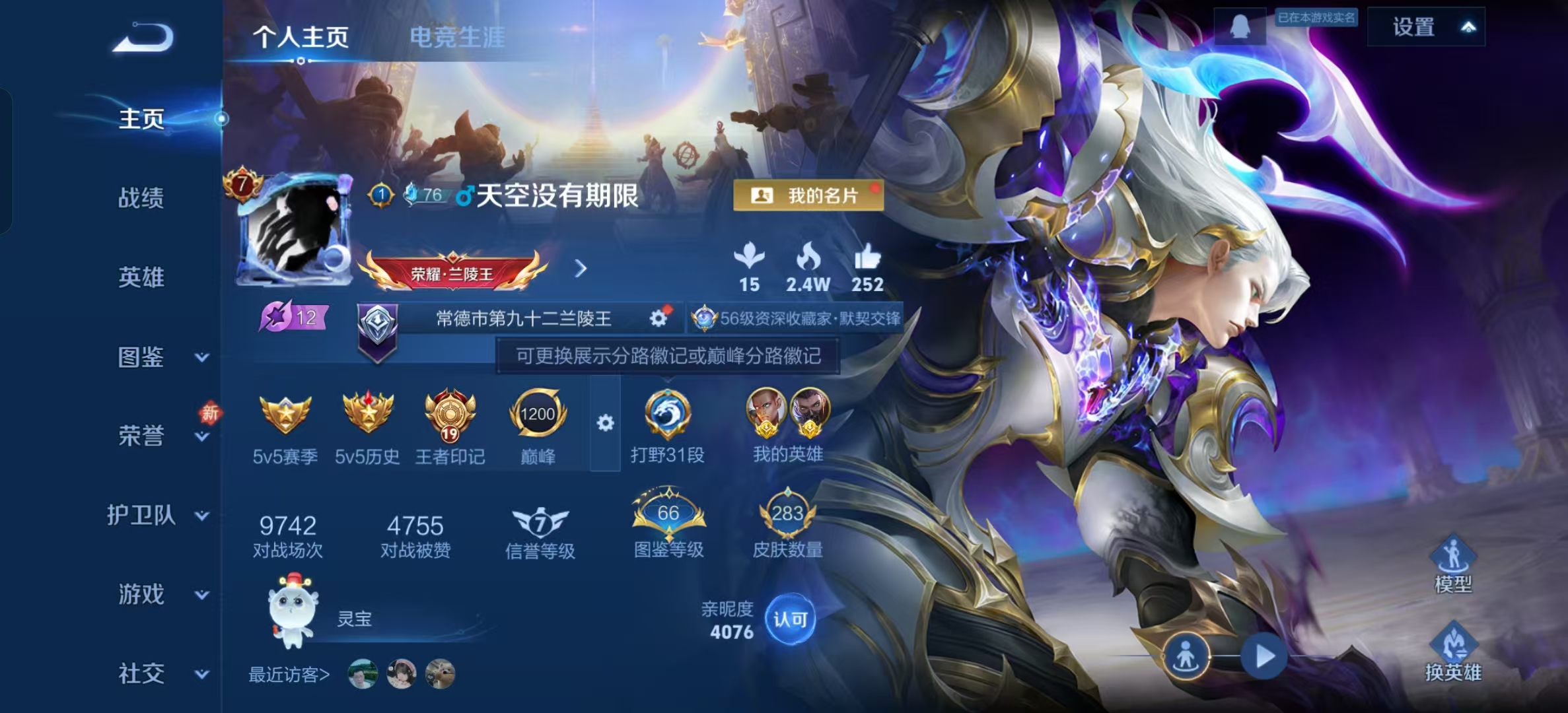 WZLX4224196王者荣耀账号详情图2 WZLX4224196王者荣耀账号详情图2