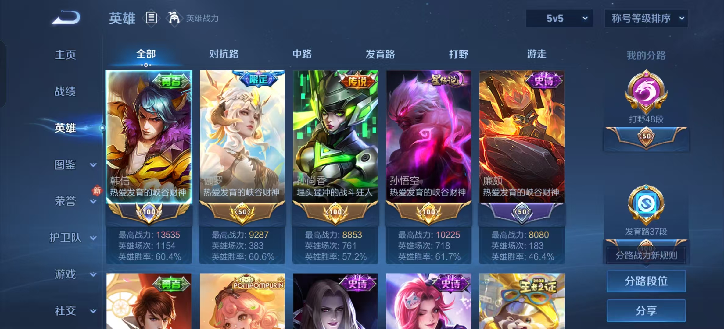 WZLX4224382王者荣耀账号详情图6