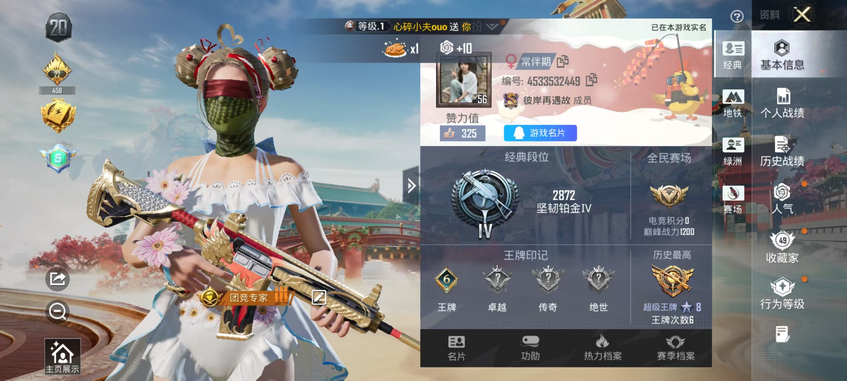 HPCMW4122917和平精英账号详情图14