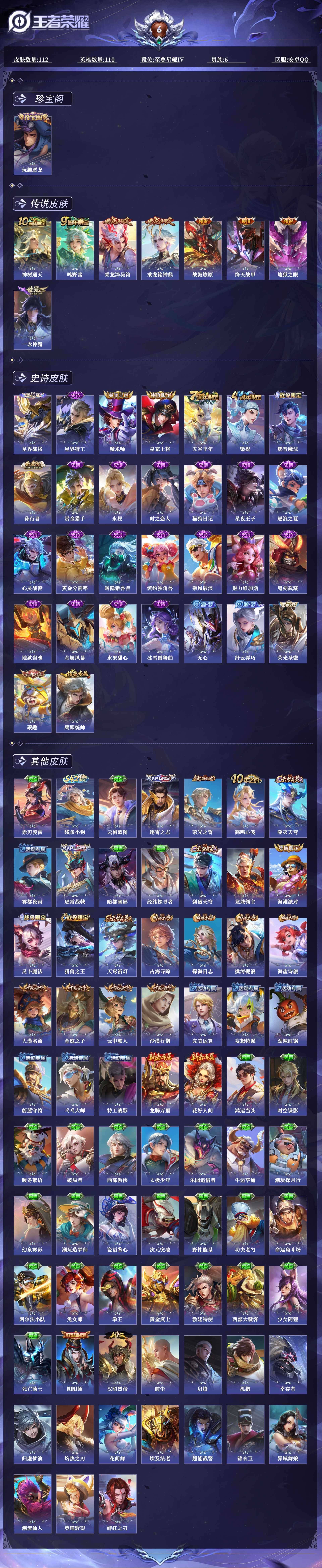 WZQM4212208王者荣耀账号详情图3