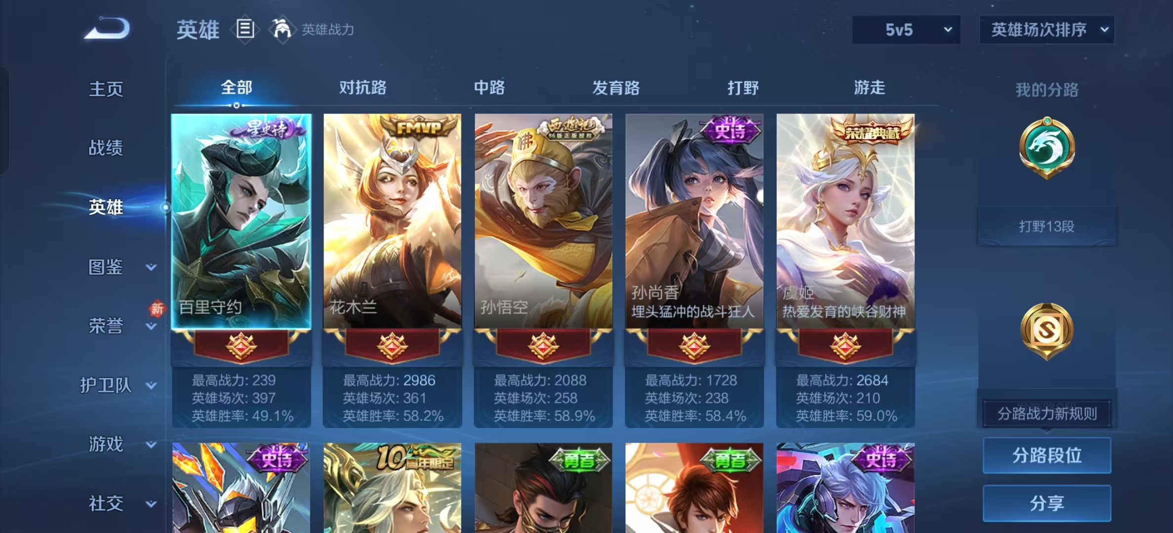 WZLX4224714王者荣耀账号详情图4