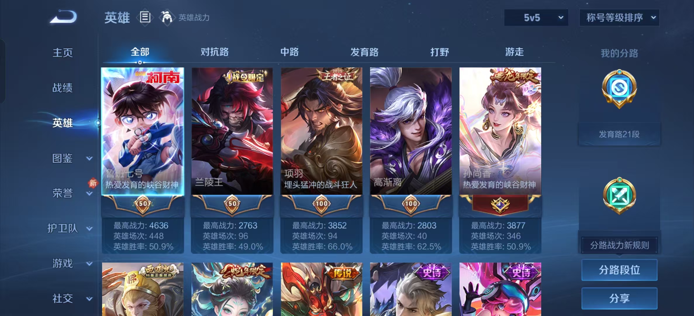 WZLX4224725王者荣耀账号详情图3 WZLX4224725王者荣耀账号详情图3