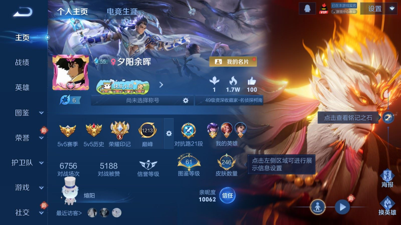 WZQM4216569王者荣耀账号详情图4