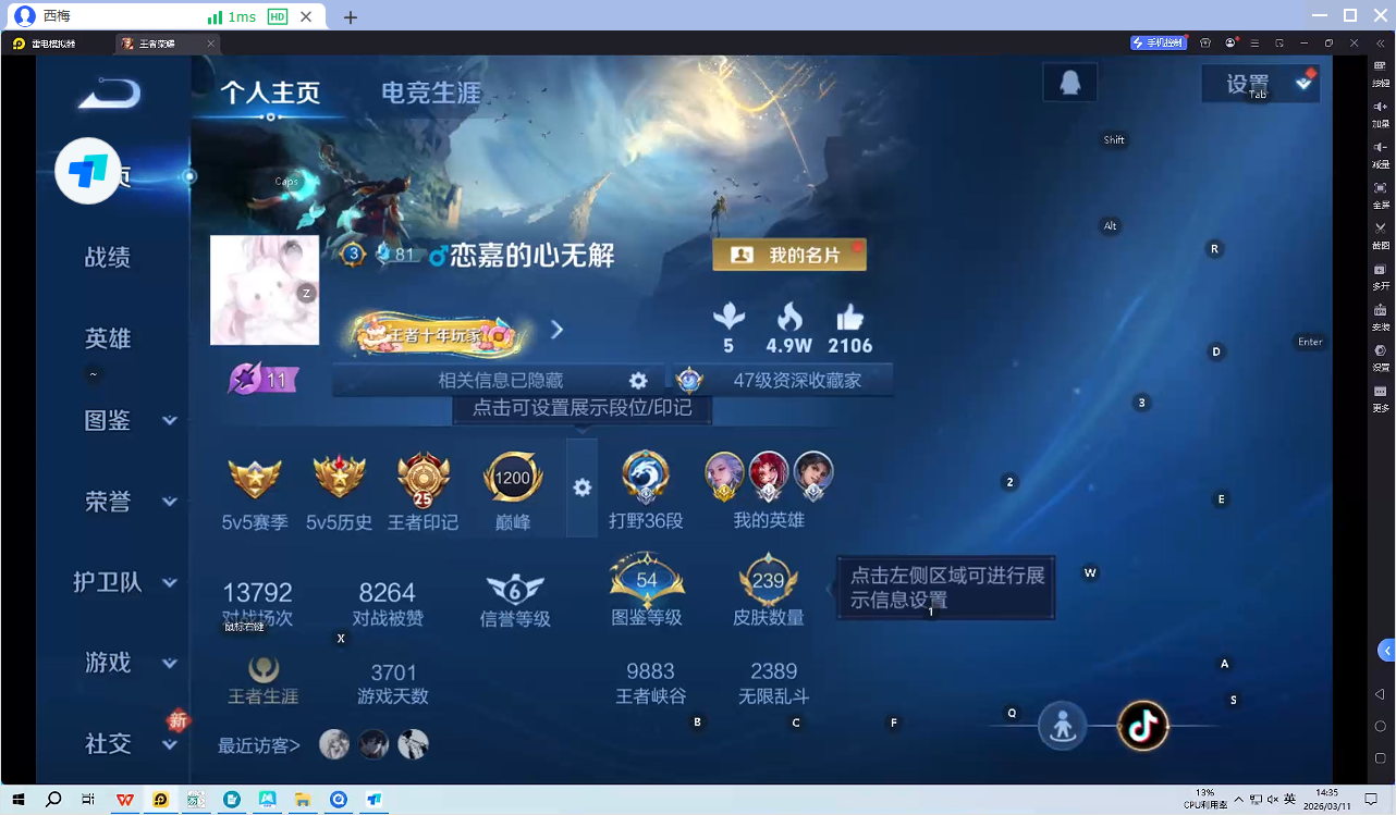 WZQM4220038王者荣耀账号详情图9