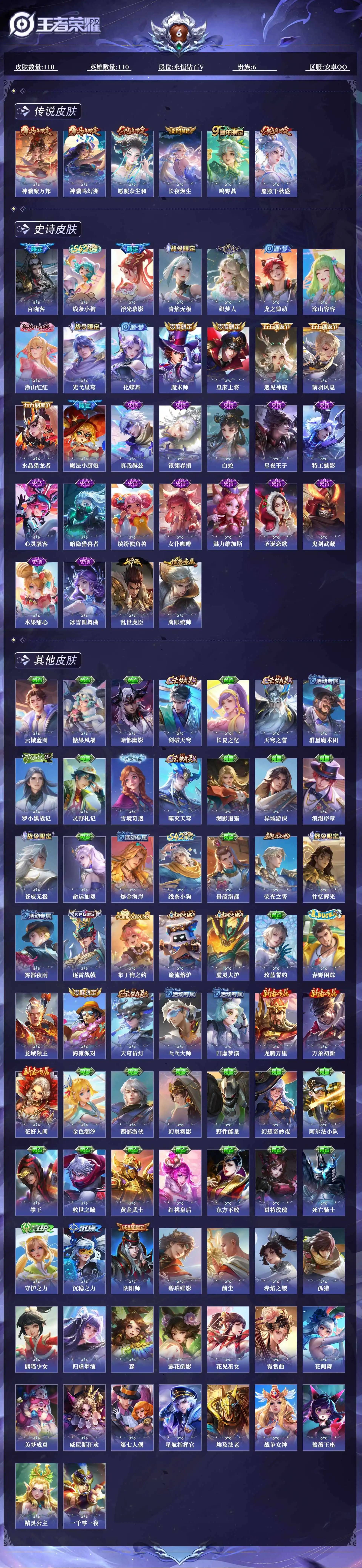 WZQM4216979王者荣耀账号详情图4