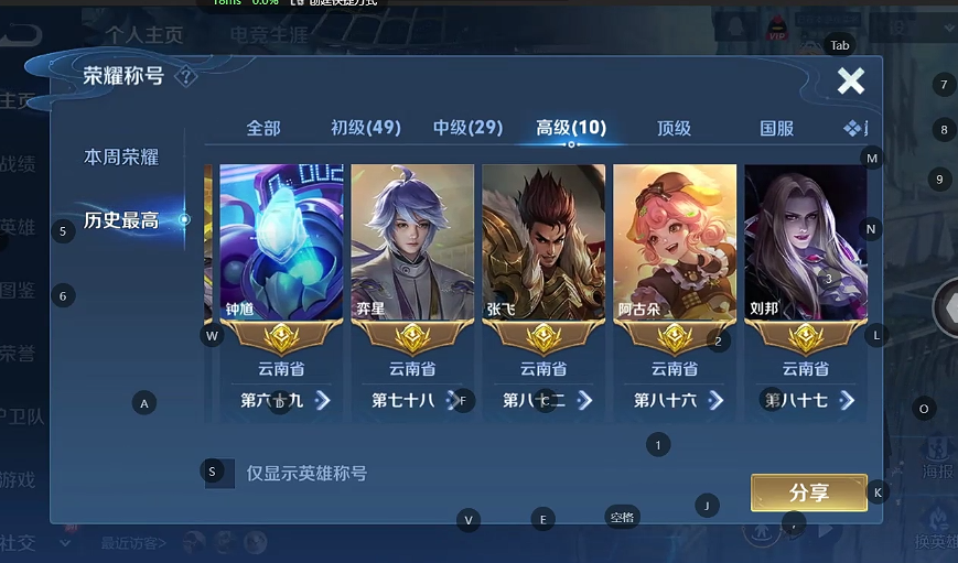 WZQM4221517王者荣耀账号详情图3