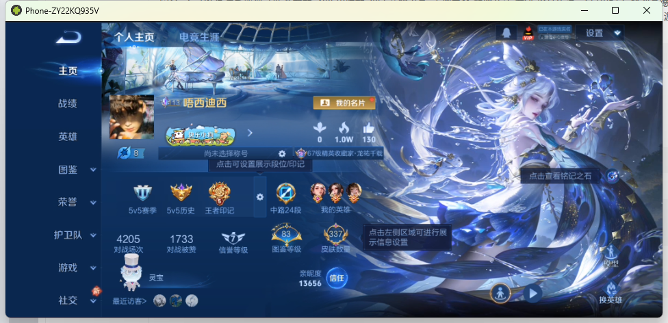 WZQM4225163王者荣耀账号详情图3