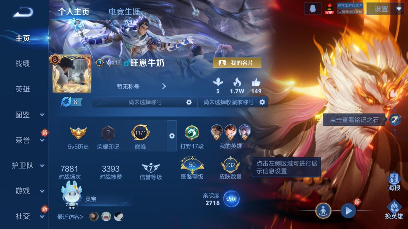 WZQM4228088王者荣耀账号详情图4