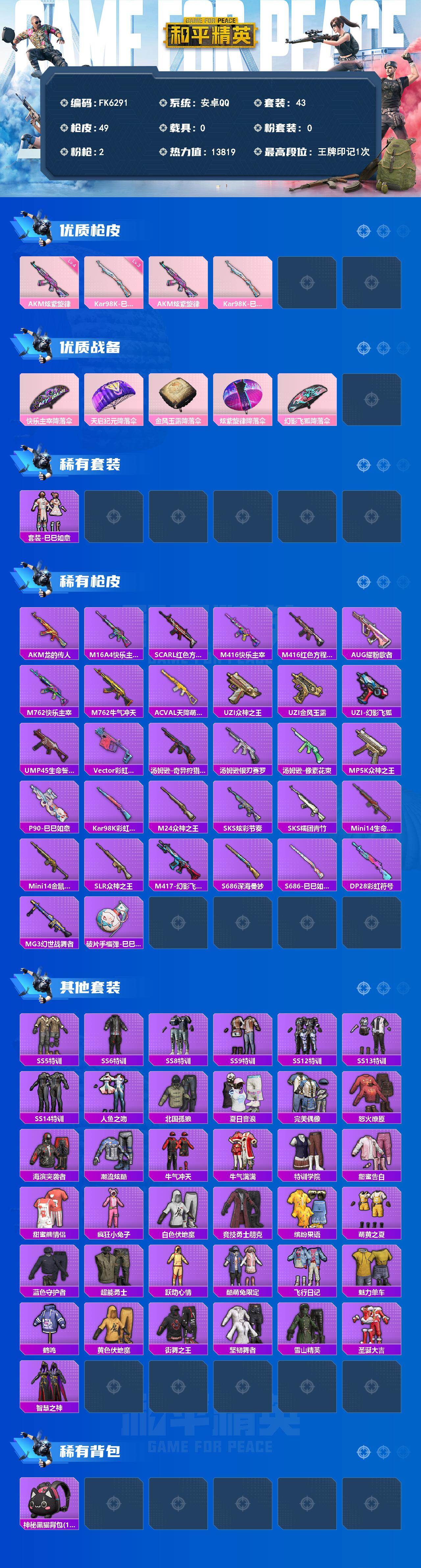 HPCMW4130865和平精英账号详情图2